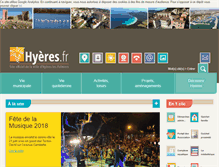 Tablet Screenshot of hyeres.fr